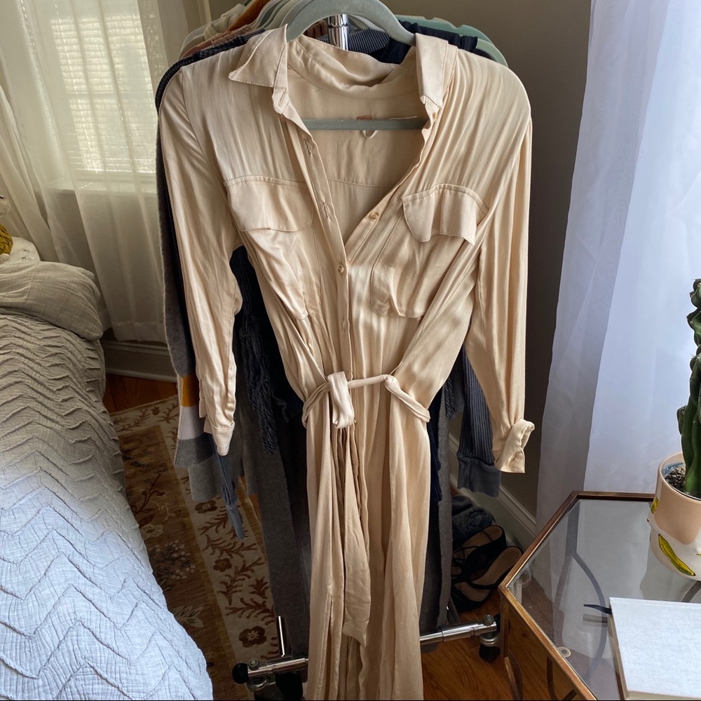 Free People button down duster